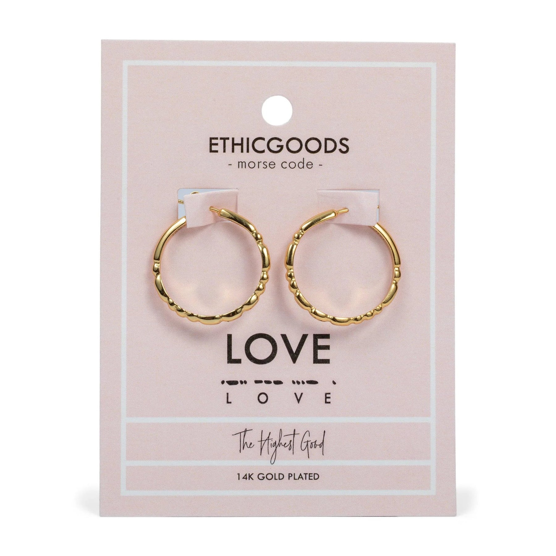 Love Morse Code Hoops