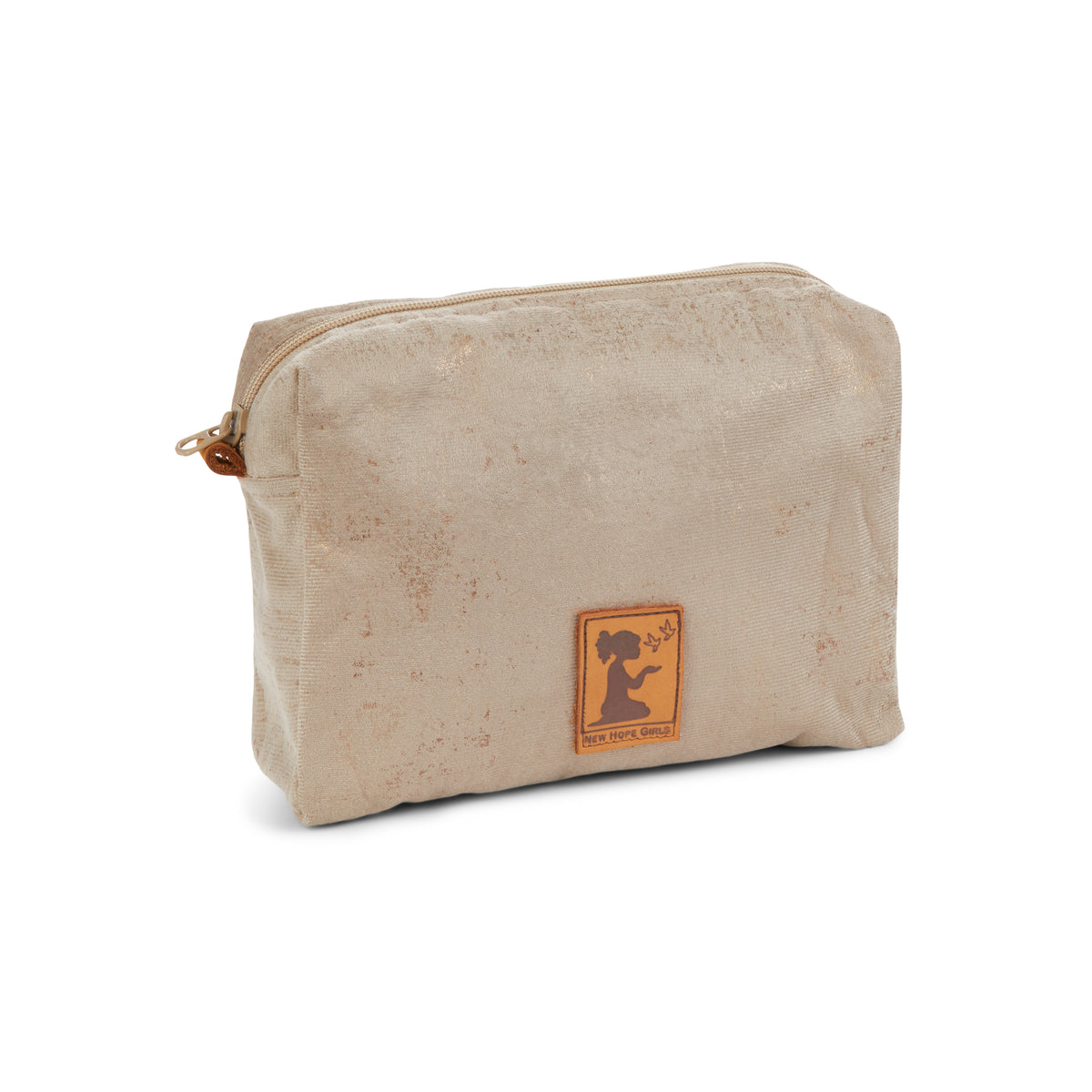 Khaki Hint Cosmetic Pouch