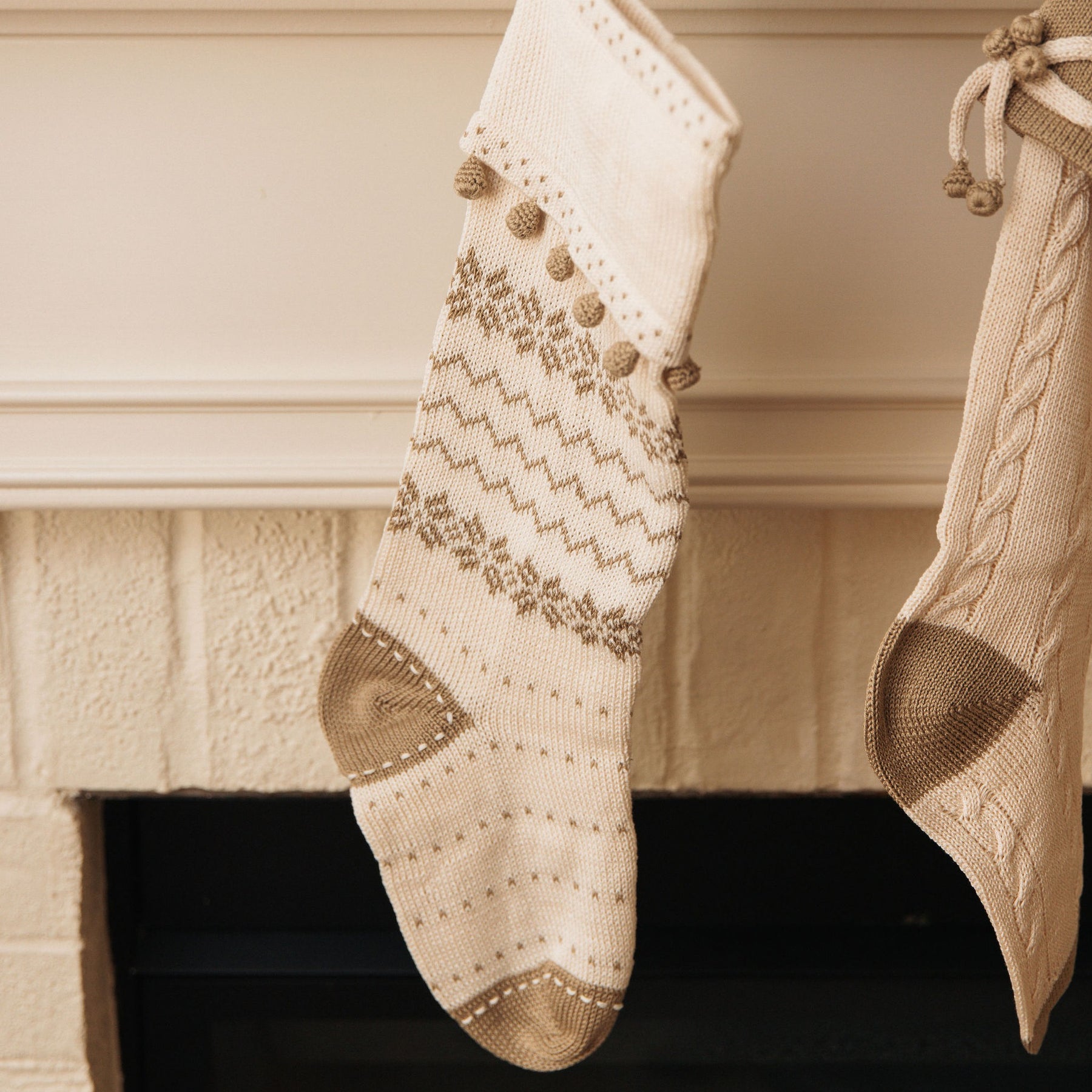 Handknit Cotton Stocking