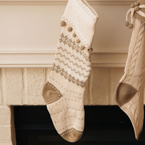 Handknit Cotton Stocking