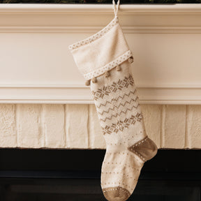 Handknit Cotton Stocking