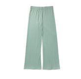 Aquamarine Ribbed Wide Leg Knit Pant