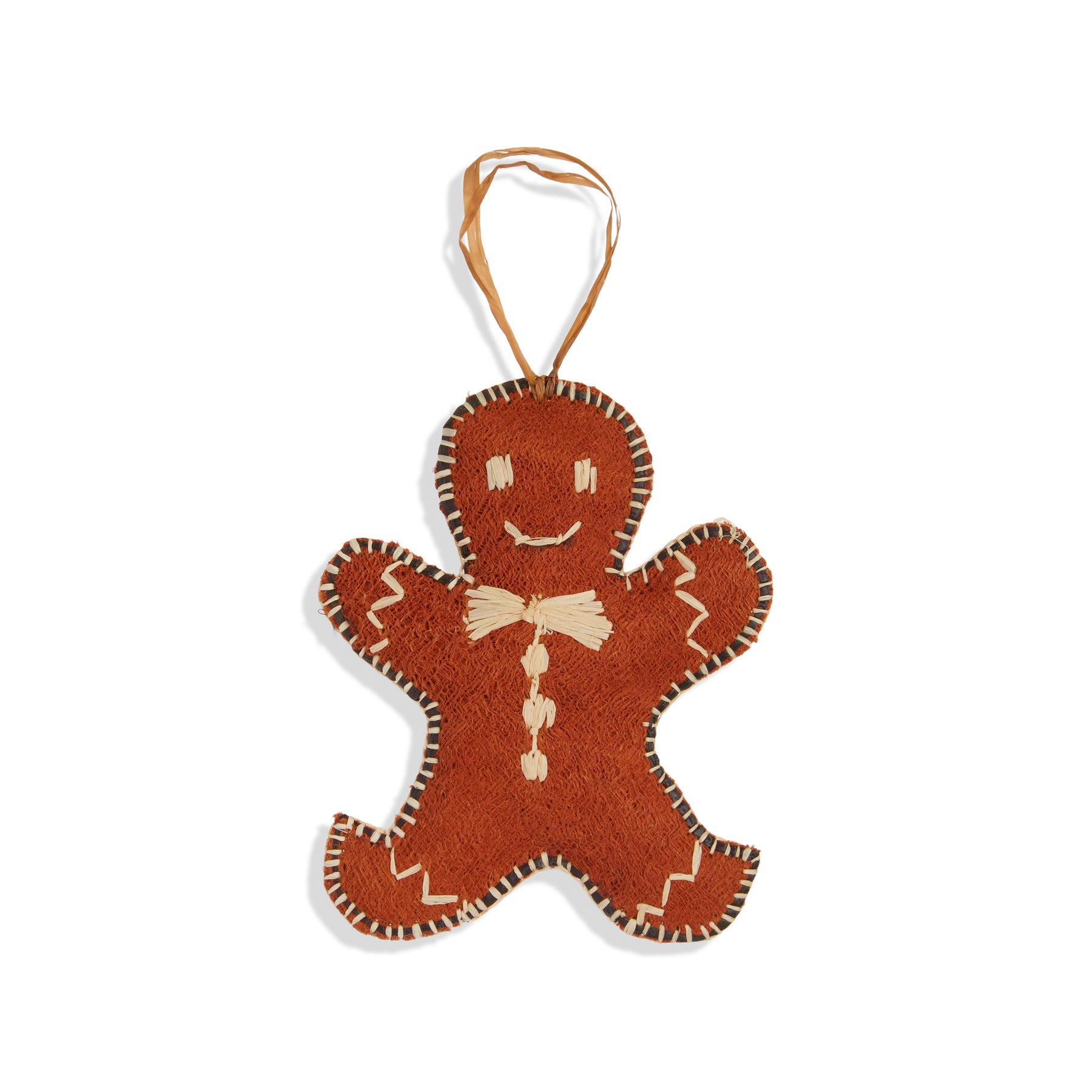 Bark Cloth Gingerbread Ornament