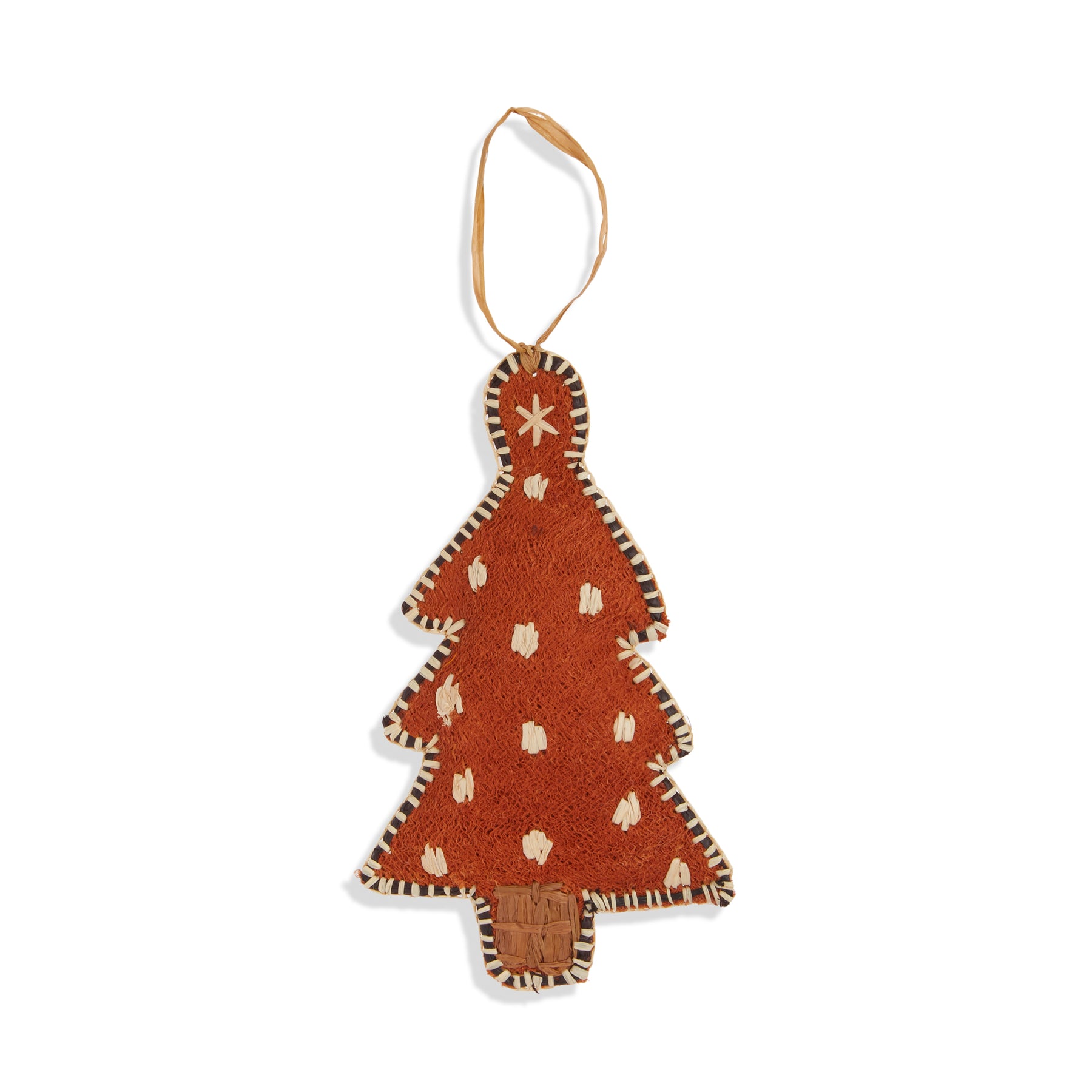 Bark Cloth Gingerbread Ornament