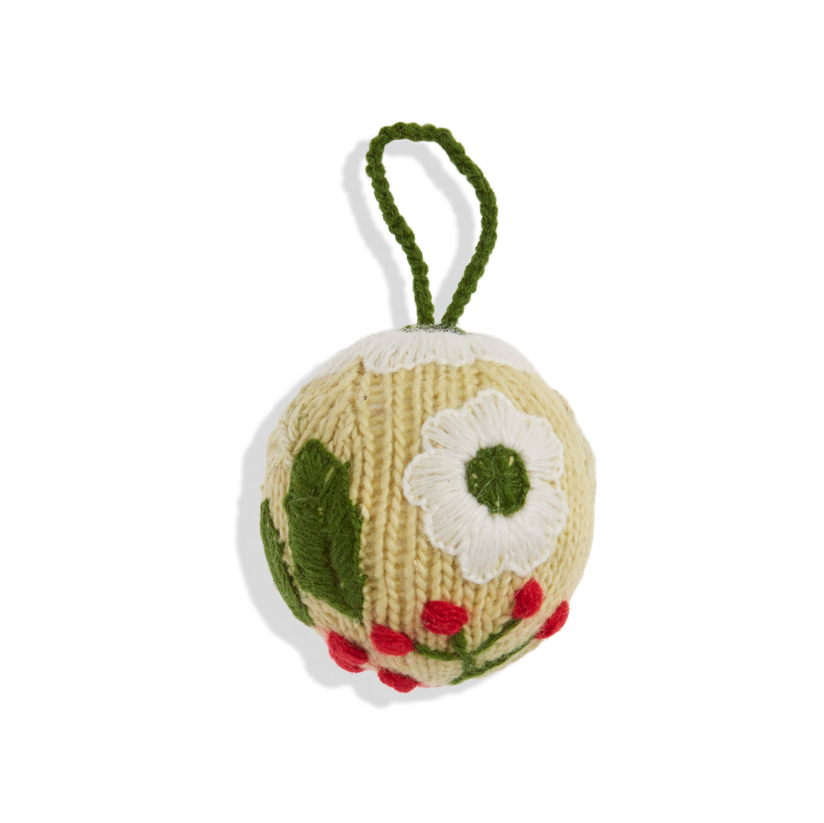 Botanical Embroidered Ornament