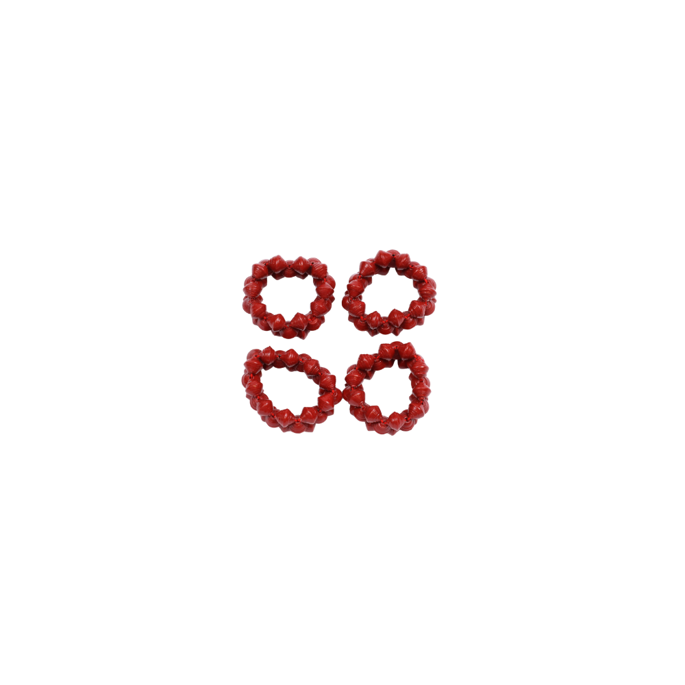 Paper Bead Napkin Ring Set