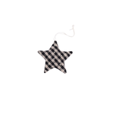 Quilted Black Star Ornament
