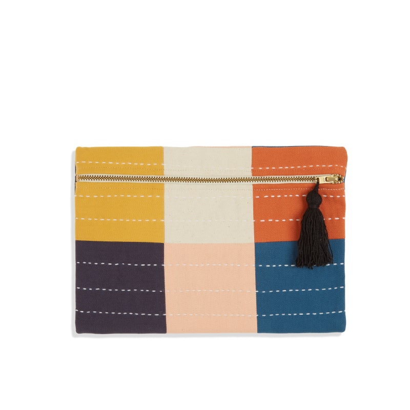 Checkered Pouch Clutch