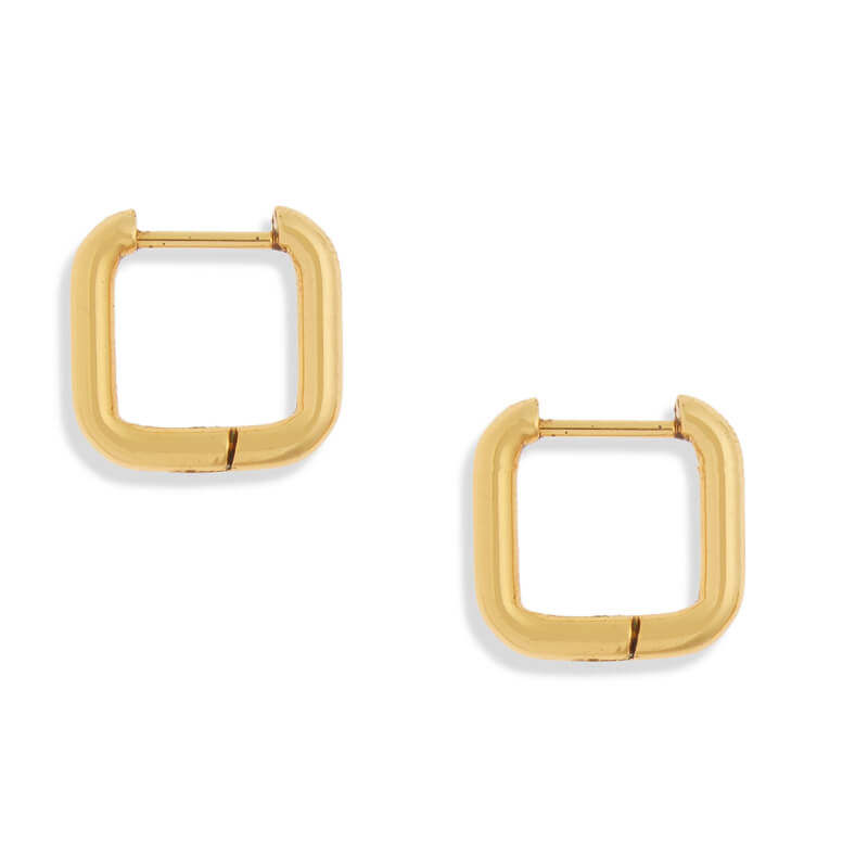 Square Huggie Earrings