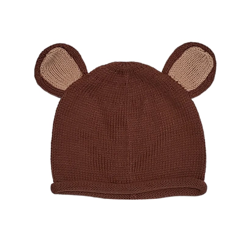 Knit Teddy Baby Hat