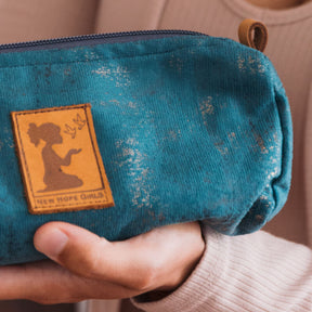 Luxe Teal Pouch