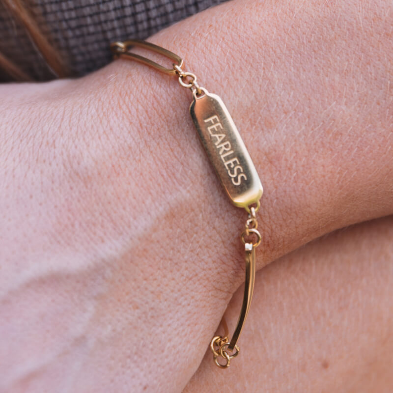 Fearless Paperclip Bracelet