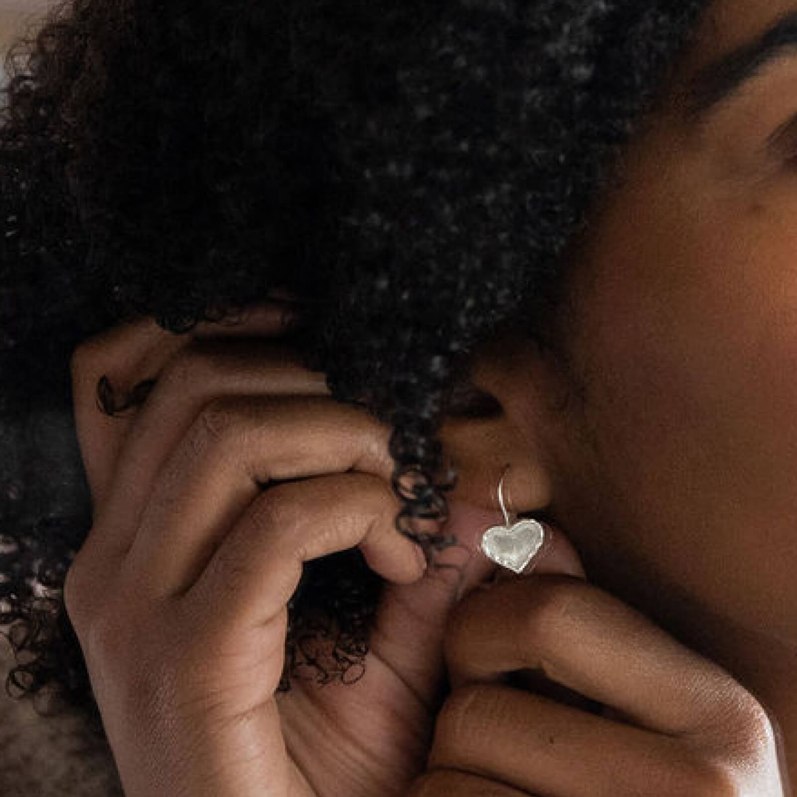 Sterling Heart Earrings