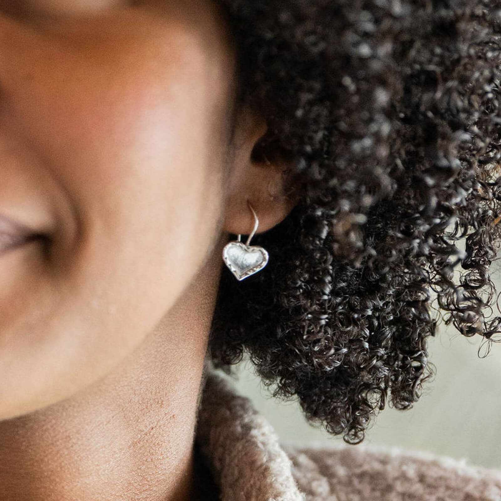 Sterling Heart Earrings