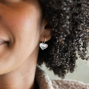 Sterling Heart Earrings