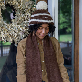 Hand Knit Heathered Beanie