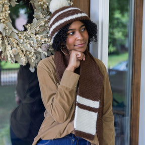 Hand Knit Heathered Scarf