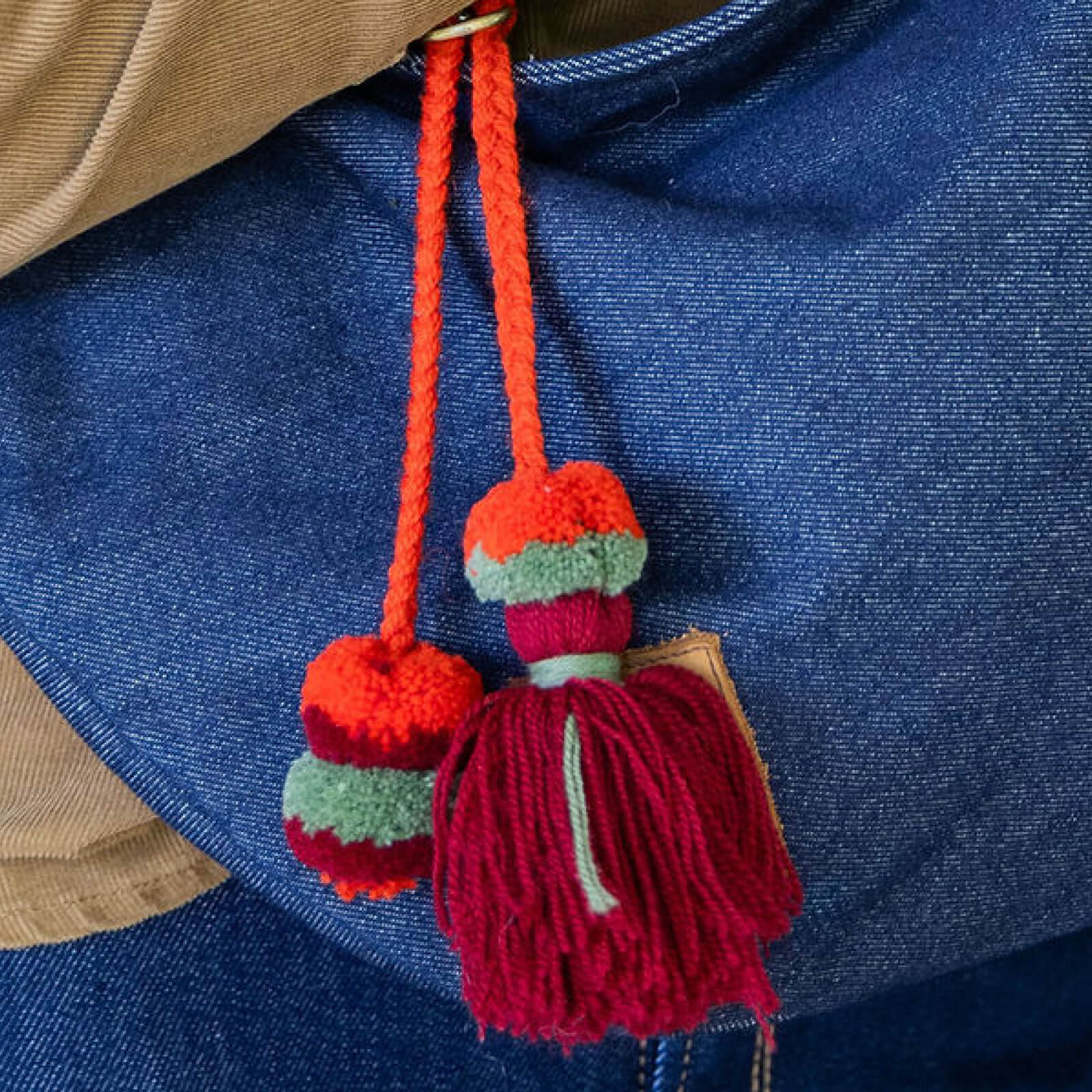 Tassel Pom Pom Key Chain