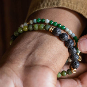 Moss Agate Essential Oil Bracelet