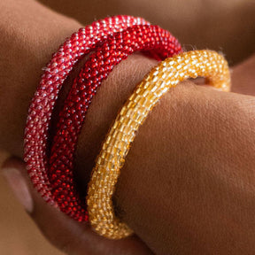 Hand Crocheted Beaded Bracelet