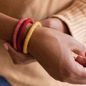 Hand Crocheted Beaded Bracelet