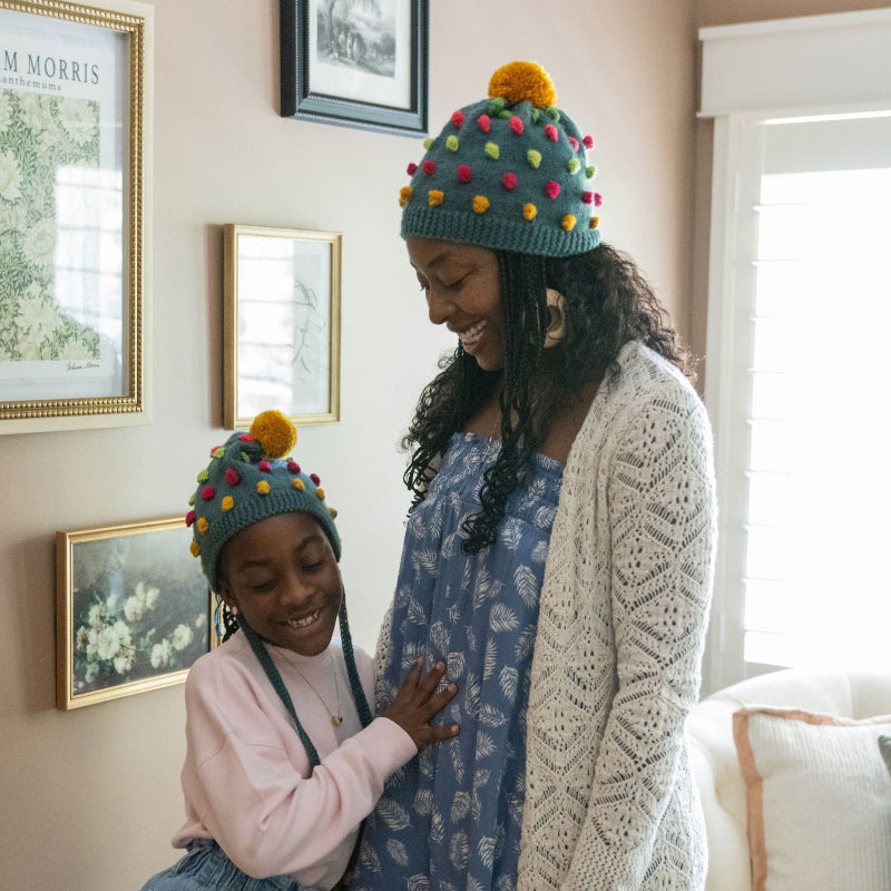 Adult Handknit Popcorn Beanie
