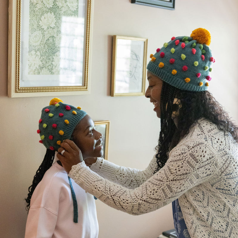 Adult Handknit Popcorn Beanie
