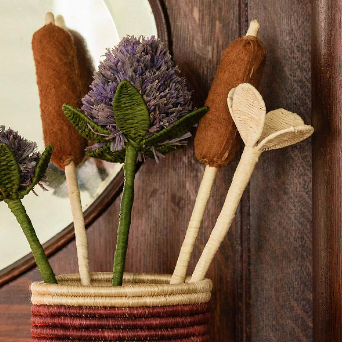12" Craft Cattails Set