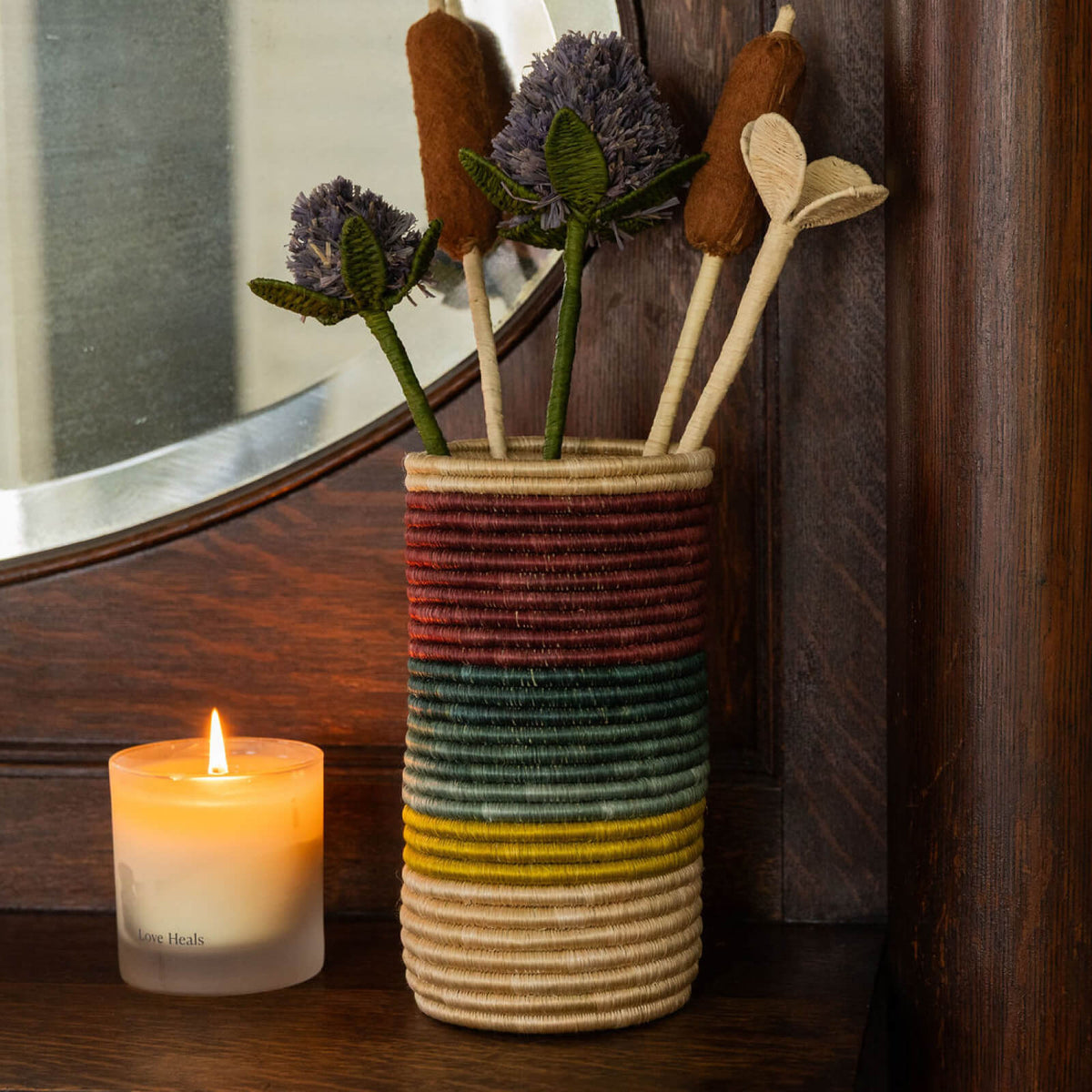 Nostalgia Raffia Vase