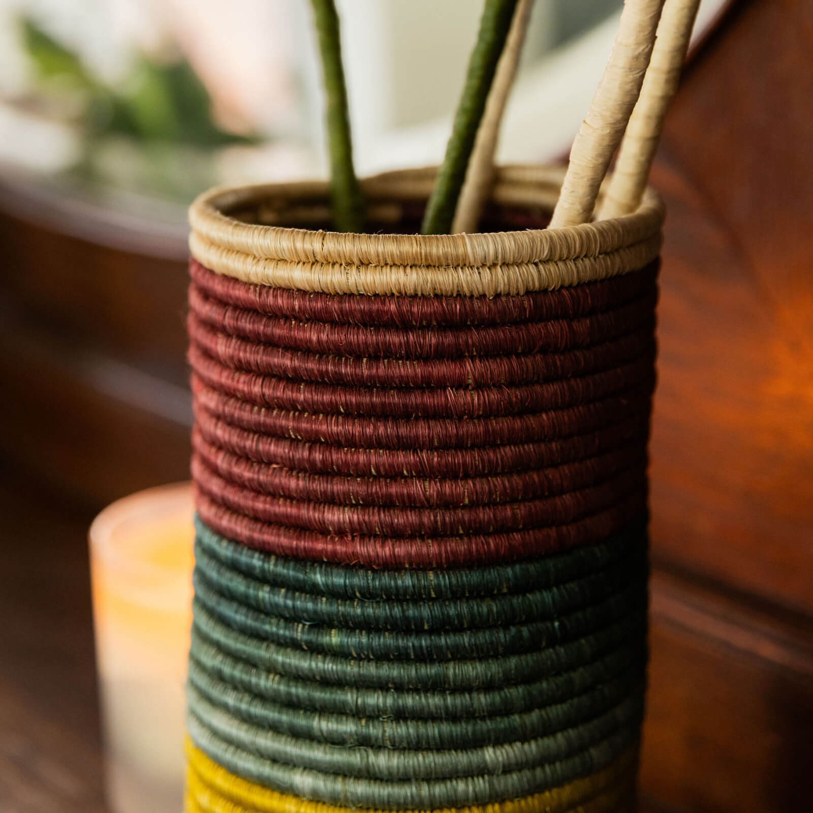 Nostalgia Raffia Vase