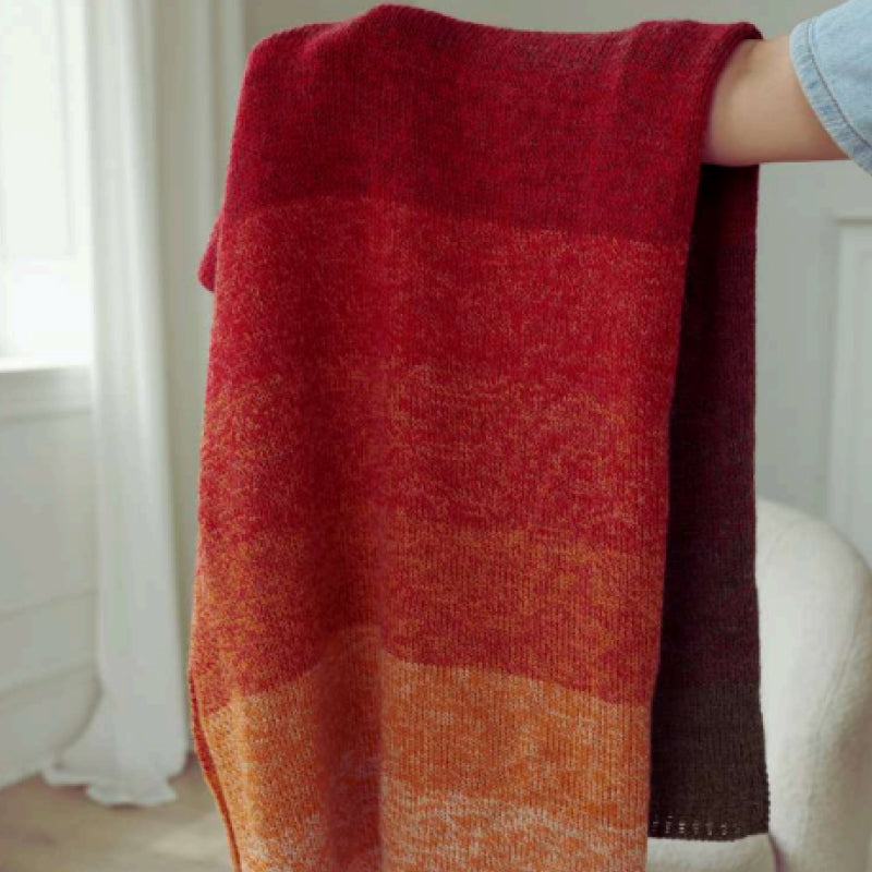 Alpaca Blend Hand Knitted Blanket