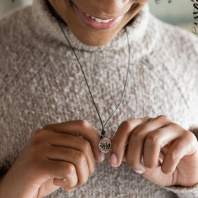 Olive Branch Silver Pendant Necklace