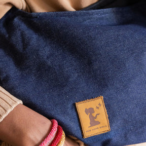 Denim Shoulder Hobo Bag