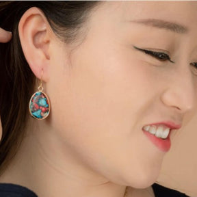 Mosaic Jasper Drop Earrings