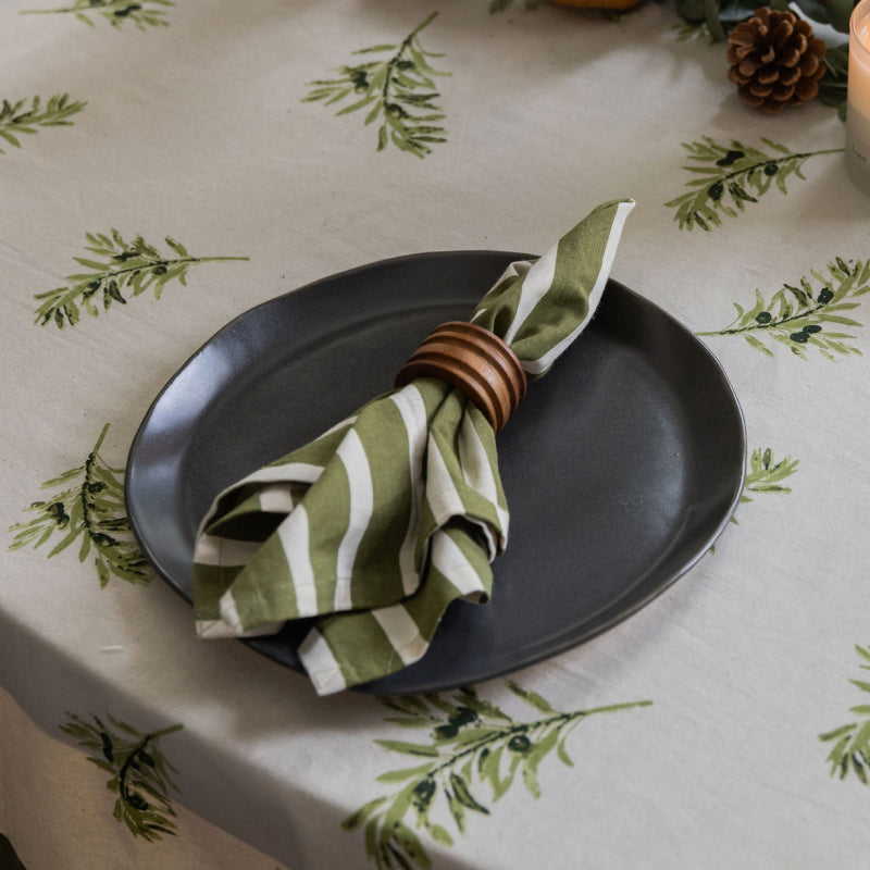 Solid & Stripe Napkin Set