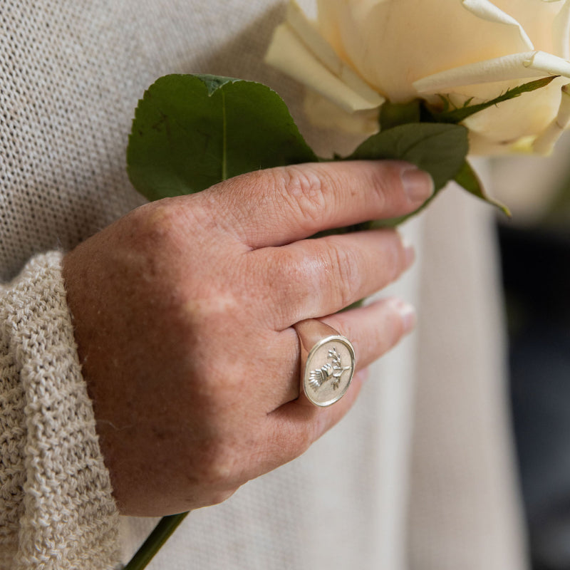 Thistle Signet Ring