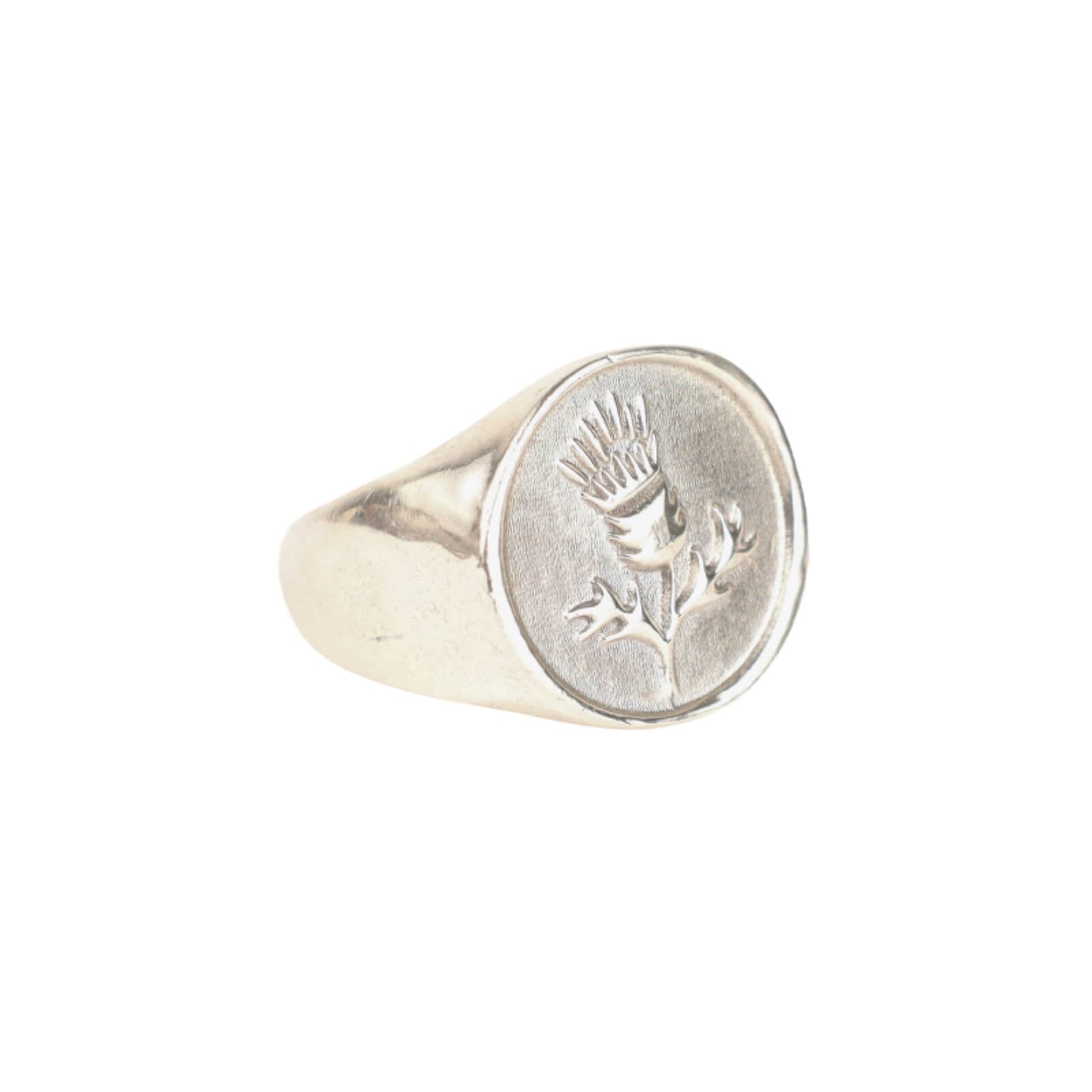 Thistle Signet Ring