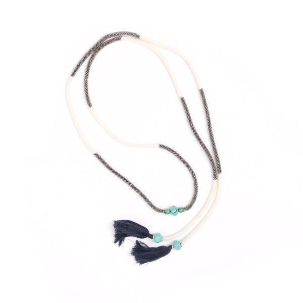 Beaded Rope Lariat Necklace - Thistle Farms