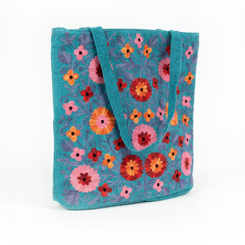 Embroidered Cotton Tote