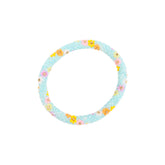 Pastel Blue Floral Beaded Bracelet