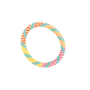 Colorful Stripe Beaded Bracelet