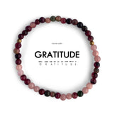 Gratitude Morse Code Quartz + Jasper Bracelet