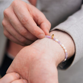 Love Heals Morse Code Beaded Bracelet