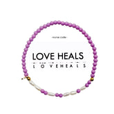 Love Heals Morse Code Beaded Bracelet
