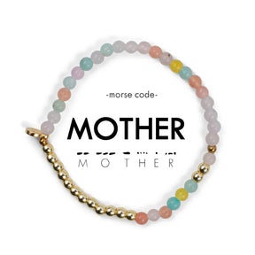 Mother Morse Code Quartz Bracelet