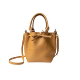 Small Leather Bucket Tote
