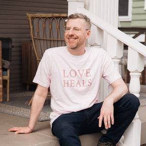 Blush Pink Love Heals Tee