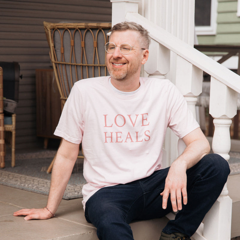 Blush Pink Love Heals Tee