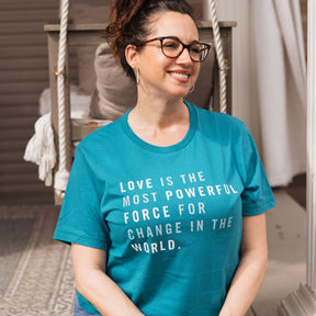 Teal Love is Powerful Tee