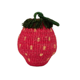 Raffia Strawberry Shaped Handbag Purse